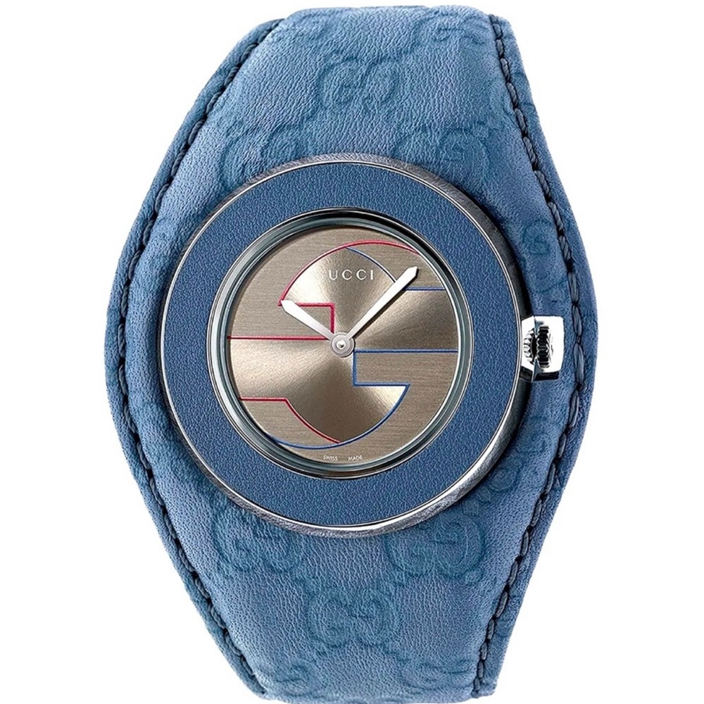 GUCCI U-Play Blue Watch Guccissima Bandeau